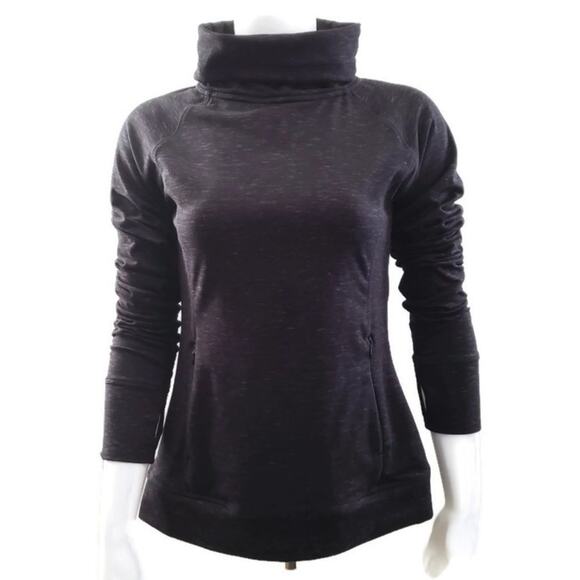 Kyodan Women's Outdoor Black Turtle Neck Pullover P/S - Picture 1 of 9